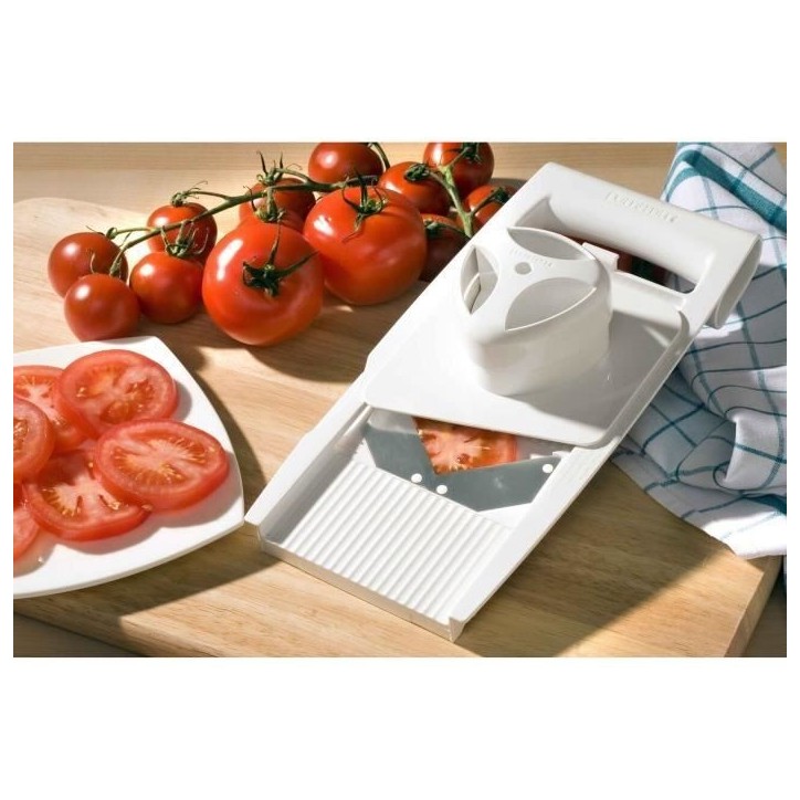 Râpe universelle Leifheit ComfortLine 23170 - râpe a légumes avec 5 grilles interchangeables - mandoline cuisine en acier ino