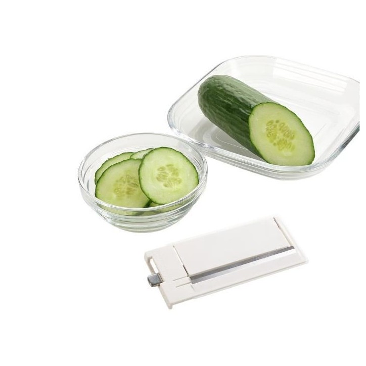 Râpe universelle Leifheit ComfortLine 23170 - râpe a légumes avec 5 grilles interchangeables - mandoline cuisine en acier ino