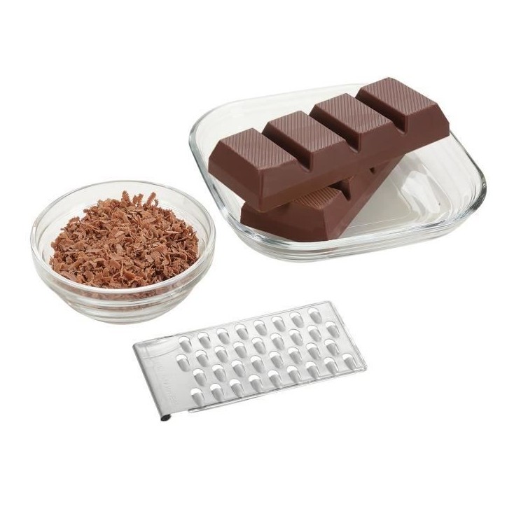 Râpe universelle Leifheit ComfortLine 23170 - râpe a légumes avec 5 grilles interchangeables - mandoline cuisine en acier ino