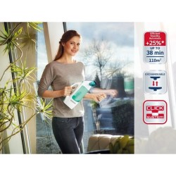 Nettoyeur pour vitre avec manche et mouilleur Leifheit Dry & Clean 510