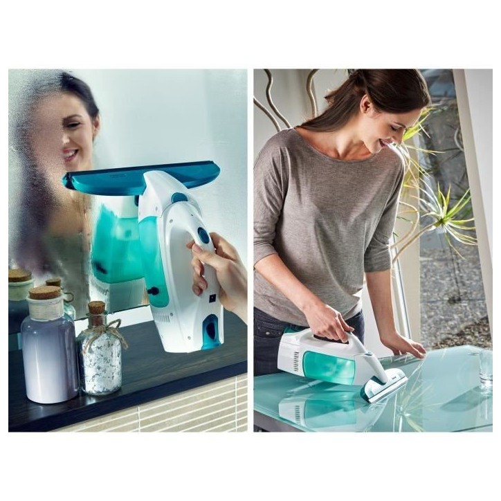 Nettoyeur pour vitre avec manche et mouilleur Leifheit Dry & Clean 51003, set pour un nettoyage sans traces, autonomie 38min Nettoyeur pour vitre avec manche et mouilleur Leifheit Dry & Clean 51003, set pour un nettoyage sans traces, autonomie 38min