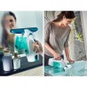 Nettoyeur pour vitre avec manche et mouilleur Leifheit Dry & Clean 510