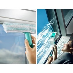 Nettoyeur pour vitre avec manche et mouilleur Leifheit Dry & Clean 510