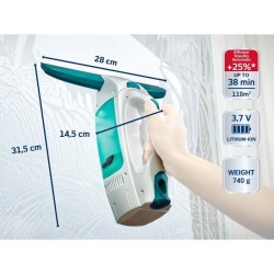 Nettoyeur pour vitre avec manche et mouilleur Leifheit Dry & Clean 510