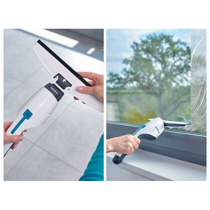 Aspirateur a vitres et salle de bains Leifheit Nemo 51035, lave vitres électrique avec boîtier étanche et support mural, blan Aspirateur a vitres et salle de bains Leifheit Nemo 51035, lave vitres électrique avec boîtier étanche et support mural, blan