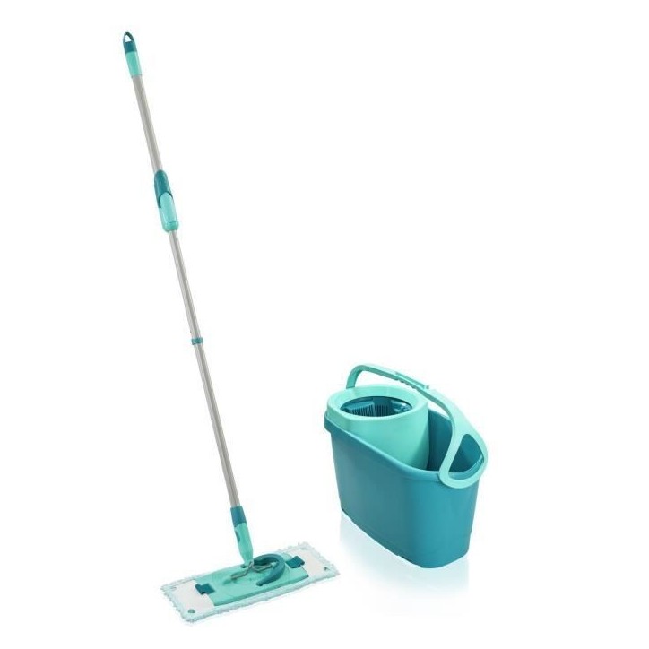 Set lave sol avec seau essoreur Leifheit Clean Twist M Ergo 52120, balais serpillere plat, manche télescopique de 110 a 140 cm Set lave sol avec seau essoreur Leifheit Clean Twist M Ergo 52120, balais serpillere plat, manche télescopique de 110 a 140 cm
