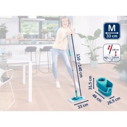 Set lave sol avec seau essoreur Leifheit Clean Twist M Ergo 52120, bal