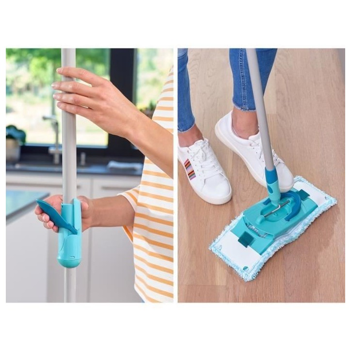 Set lave sol avec seau essoreur a roulettes Leifheit Clean Twist Ergo 52121, balais serpilliere plat, manche télescopique 110-1 Set lave sol avec seau essoreur a roulettes Leifheit Clean Twist Ergo 52121, balais serpilliere plat, manche télescopique 110-1