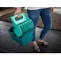 Seau essoreur Leifheit Profi Compact 55080, essore-housse de 8 L compatible avec lave-sol serpillere Leifheit Profi XL, turquois