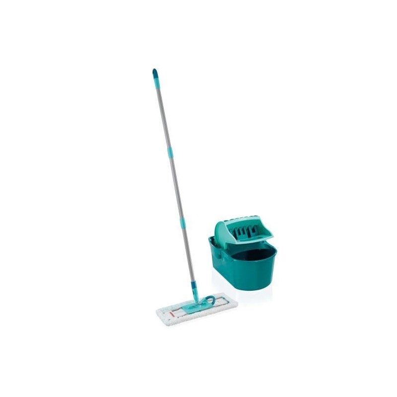 Set lave sol avec seau essoreur Leifheit Profi Compact 55092, balais a Set lave sol avec seau essoreur Leifheit Profi Compact 55092, balais a