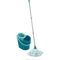 Set lave sol avec seau essoreur Leifheit Classic 56792, balai a frange