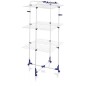 Séchoir a linge Leifheit 340 Classic 81455, étendoir a linge avec 34m d'étendage et cadres rabattables, tour a 3 niveaux, bla