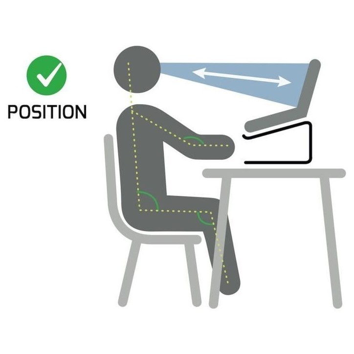Support pour ordinateur Port Support ergonomique en aluminium pour ordinateurs portables de 10'' a 15,6''