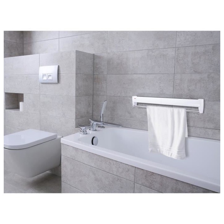Séchoir mural Leifheit Telegant 36 Protect Plus 83201, étendoir mural dépliable avec 5 barres de 72cm, matériau inoxydable, Séchoir mural Leifheit Telegant 36 Protect Plus 83201, étendoir mural dépliable avec 5 barres de 72cm, matériau inoxydable,
