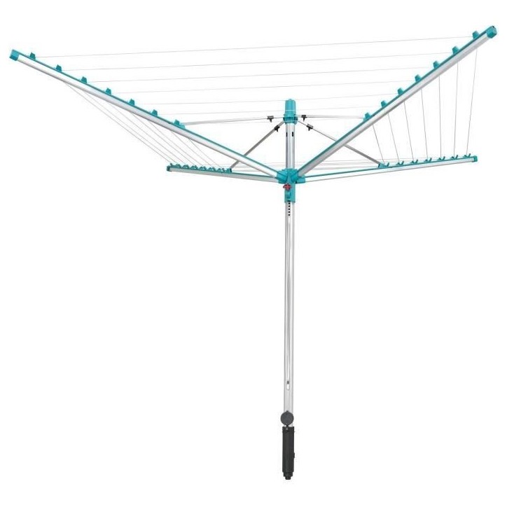 Séchoir parapluie Leifheit Linomatic 400 Easy 85285, étendoir a linge parapluie avec 40m d'étendage et syteme Easy-Lift, turq Séchoir parapluie Leifheit Linomatic 400 Easy 85285, étendoir a linge parapluie avec 40m d'étendage et syteme Easy-Lift, turq