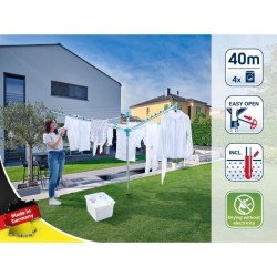Séchoir parapluie Leifheit Linomatic 400 Easy 85285, étendoir a ling