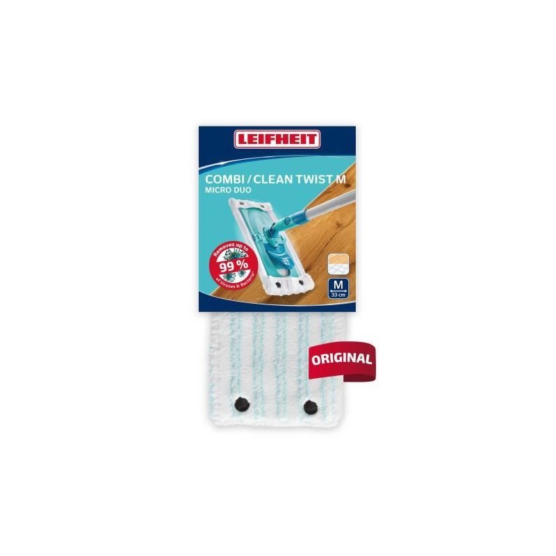 Housse micro duo Leifheit 55320, housse de rechange en microfibres pou Housse micro duo Leifheit 55320, housse de rechange en microfibres pou