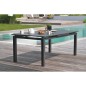 Table de jardin rectangulaire extensible - Gris anthracite - Aluminium - 12 personnes - 240/300 x 100 cm - MIAMI - DCB GARDEN