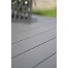 Table de jardin rectangulaire extensible - Gris anthracite - Aluminium