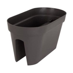 ARTEVASI Jardiniere pour balcon CAPRI - Gris anthracite - 30 x 60 x H