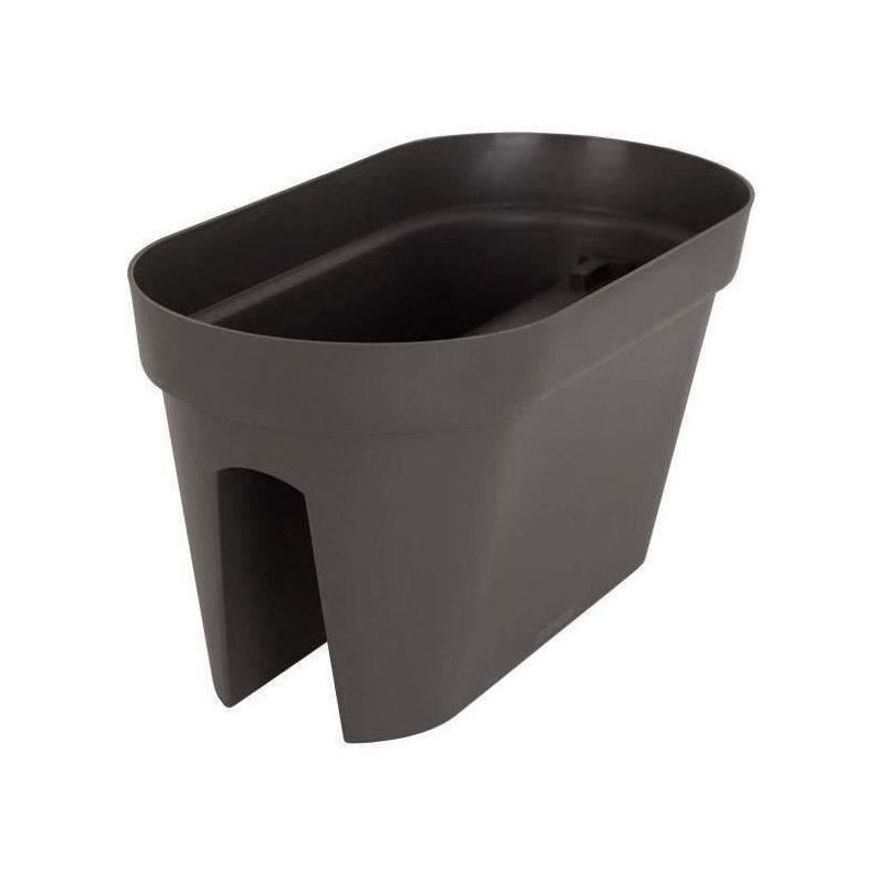 ARTEVASI Jardiniere pour balcon CAPRI - Gris anthracite - 30 x 60 x H ARTEVASI Jardiniere pour balcon CAPRI - Gris anthracite - 30 x 60 x H