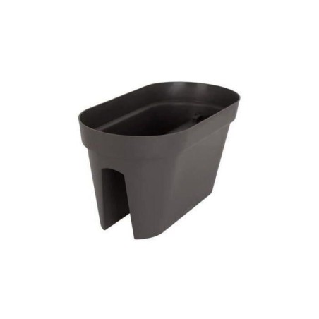 ARTEVASI Jardiniere pour balcon CAPRI - Gris anthracite - 30 x 60 x H 30 cm - 26,8L