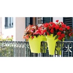ARTEVASI Jardiniere pour balcon CAPRI - Gris anthracite - 30 x 60 x H