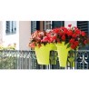 ARTEVASI Jardiniere pour balcon CAPRI - Gris anthracite - 30 x 60 x H