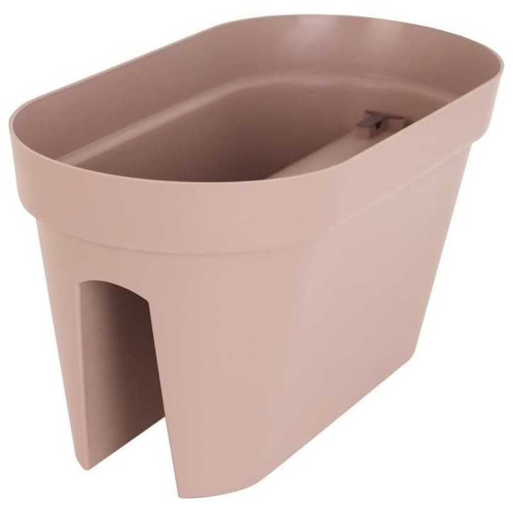 ARTEVASI Jardiniere pour balcon CAPRI -Gris taupe - 30 x 60 x H 30 cm - 26,8L ARTEVASI Jardiniere pour balcon CAPRI -Gris taupe - 30 x 60 x H 30 cm - 26,8L
