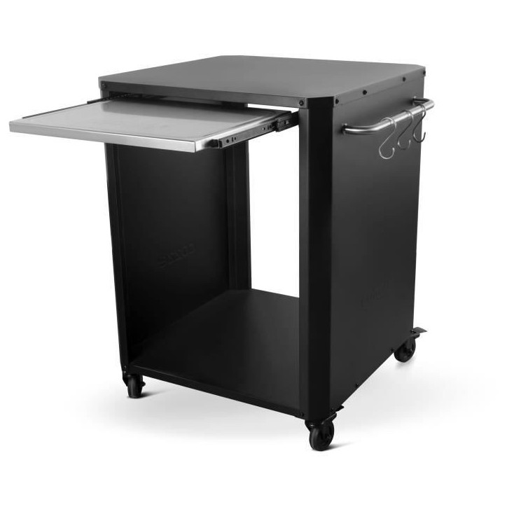 Chariot avec planche a découper - COZZE - 90300 - 77 x 66,5 x 82,5 cm - Tablette Inox 43x35 cm