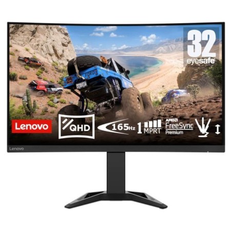 Ecran PC Gamer Incurvé - LENOVO - 32 - QHD - 165Hz - Dalle VA - 1ms -