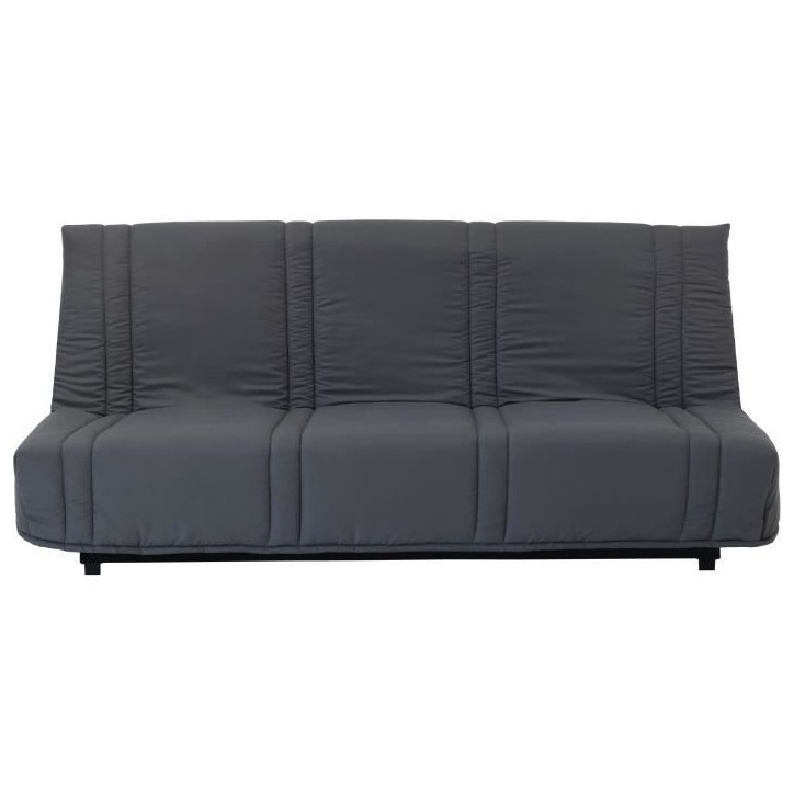 Banquette clic clac 3 places - anthracite - Style contemporain - L 193 x P 92 cm - LENA Banquette clic clac 3 places - anthracite - Style contemporain - L 193 x P 92 cm - LENA