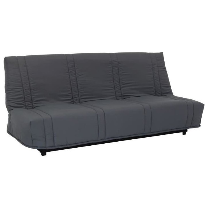 Banquette clic clac 3 places - anthracite - Style contemporain - L 193 x P 92 cm - LENA Banquette clic clac 3 places - anthracite - Style contemporain - L 193 x P 92 cm - LENA
