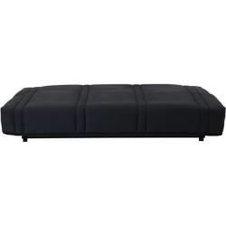 Banquette clic clac 3 places - tissu Noir - Style contemporain - L 193