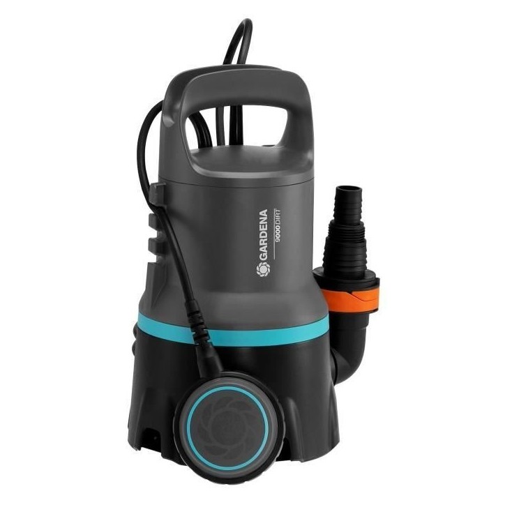 GARDENA Pompe d'évacuation eaux chargées 9000 – 300W – Débit max 9000l/h & pression max 0.6bar – Extension garantie 5 a