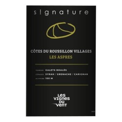 Signature Les Aspres Vignes du Vent 2022 Côtes du Roussillon Villages