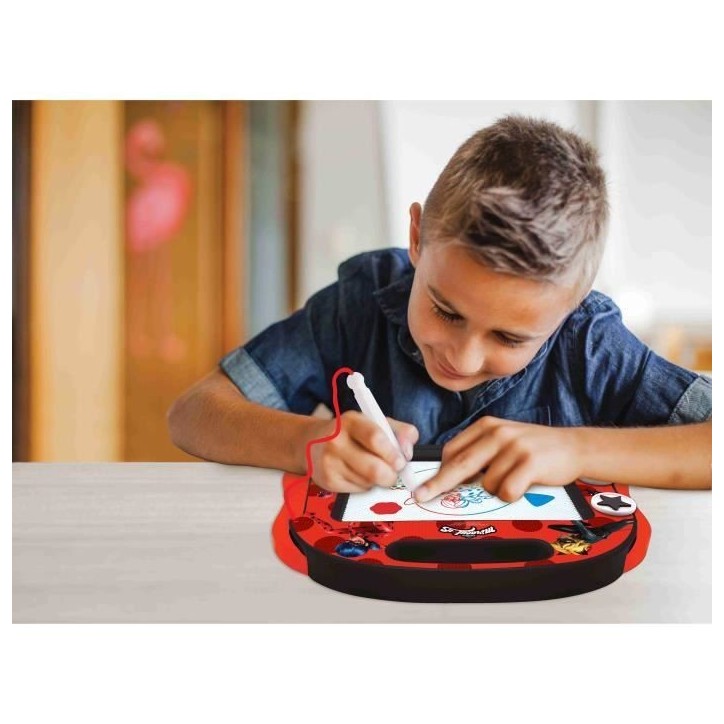 Ardoise Magique - LEXIBOOK - Miraculous - Format A5 - Rouge - Pour Enfant