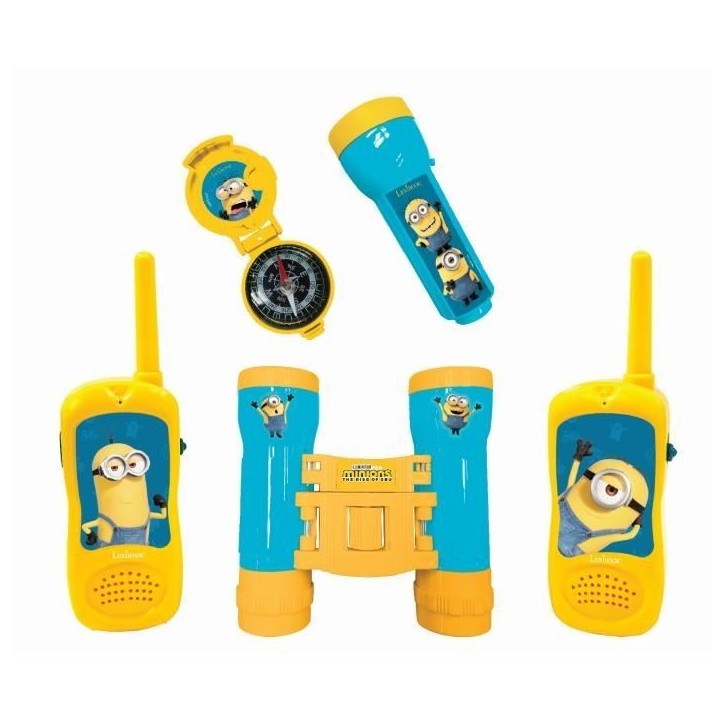 Kit d'aventurier avec Talkie-Walkies portée 120m Les Minions Kit d'aventurier avec Talkie-Walkies portée 120m Les Minions