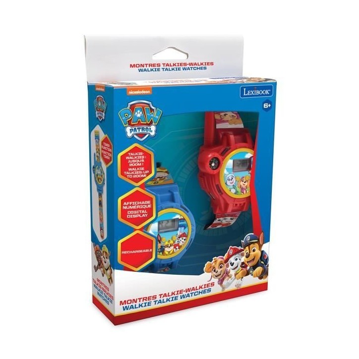 Montre 2 en 1 Walkie Talkie Pat' Patrouille 200m Montre 2 en 1 Walkie Talkie Pat' Patrouille 200m