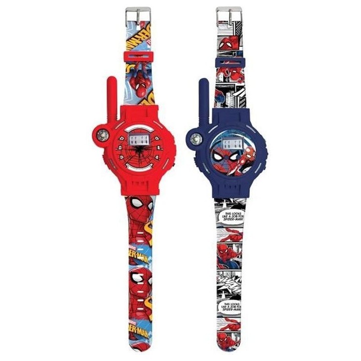Montre 2 en 1 Walkie-Talkie SpiderMan 200m - LEXIBOOK - Rouge - Pour Enfant des 3 ans - Licence Spiderman Montre 2 en 1 Walkie-Talkie SpiderMan 200m - LEXIBOOK - Rouge - Pour Enfant des 3 ans - Licence Spiderman
