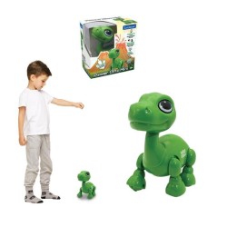 Power Puppy Mini - Robot dinosaure avec effets lumineux et sonores, co