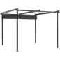 Pergola KIBA avec toit déroulant - Gris - 3 x 3 m