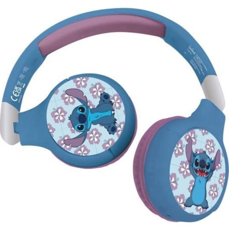 LEXIBOOK - Casque audio Bluetooth et filaire 2 en 1 - Pliable et ajust