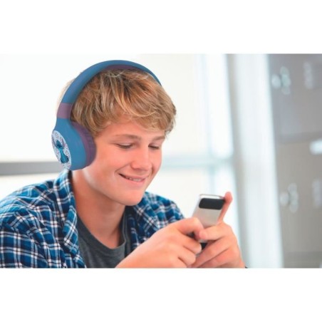 LEXIBOOK - Casque audio Bluetooth et filaire 2 en 1 - Pliable et ajustable - Disney Stitch