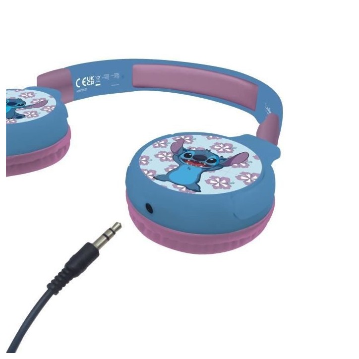LEXIBOOK - Casque audio Bluetooth et filaire 2 en 1 - Pliable et ajustable - Disney Stitch LEXIBOOK - Casque audio Bluetooth et filaire 2 en 1 - Pliable et ajustable - Disney Stitch