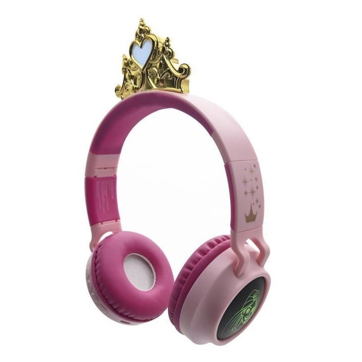 Casque pour enfant - LEXIBOOK - Disney Princesses - Bluetooth 5.0 - Couronne lumineuse - Design mignon