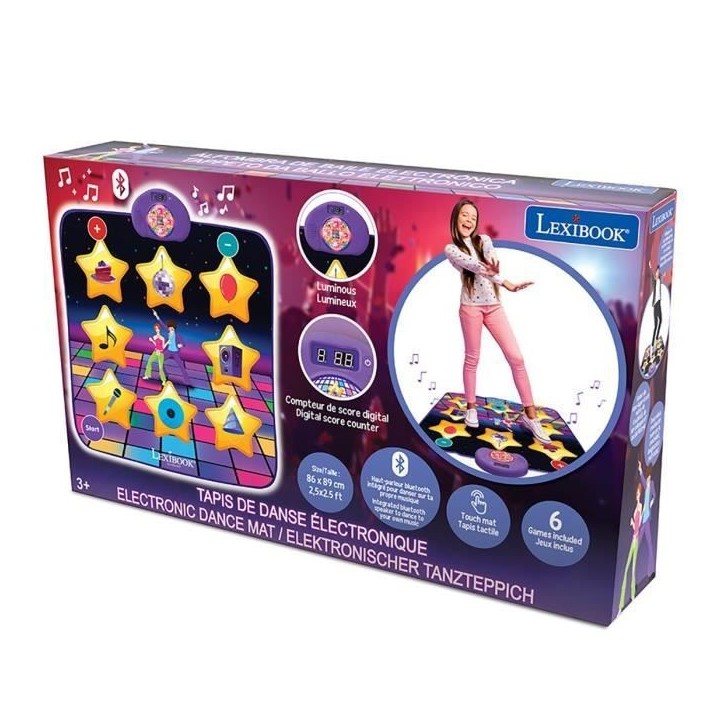 Tapis de danse électronique, Bluetooth et lumineux avec 6 modes de jeu Tapis de danse électronique, Bluetooth et lumineux avec 6 modes de jeu