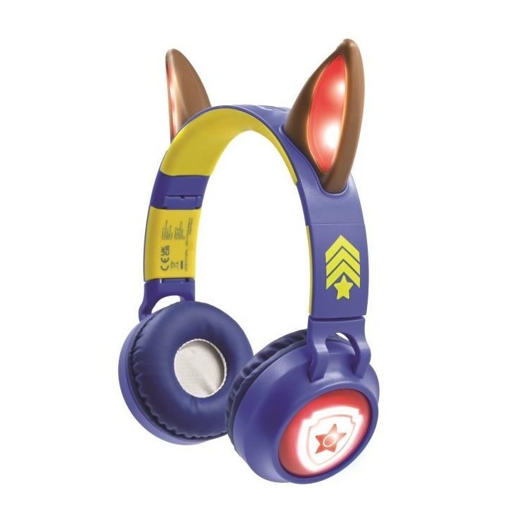 Casque audio Bluetooth 2-en-1 - LEXIBOOK - La Pat'Patrouille - Effets lumineux - Design mignon - Portée 10m Casque audio Bluetooth 2-en-1 - LEXIBOOK - La Pat'Patrouille - Effets lumineux - Design mignon - Portée 10m
