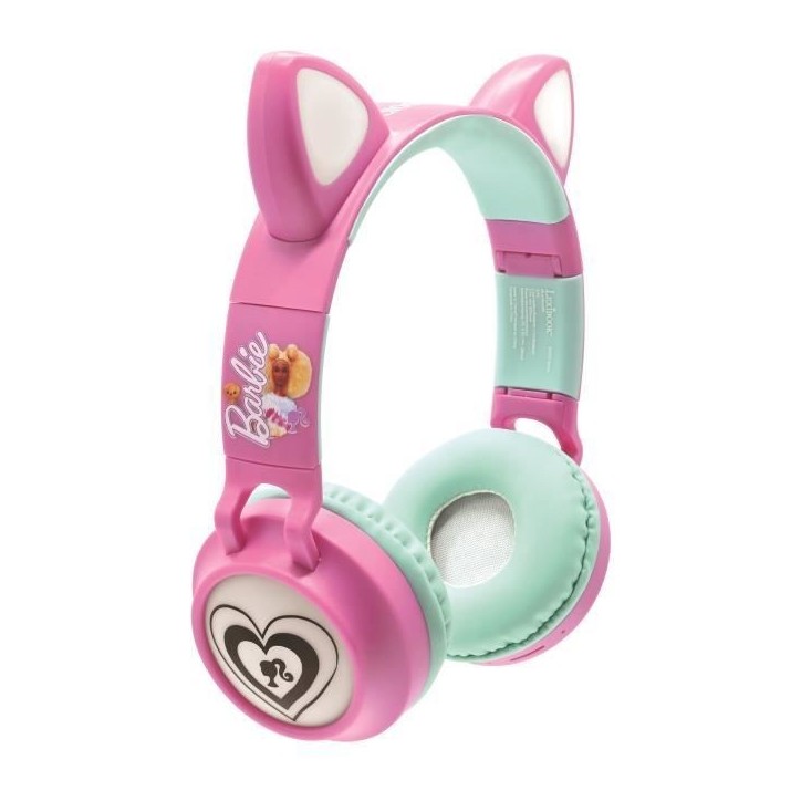 Casque enfant - LEXIBOOK - Barbie - Bluetooth 5.0 - Effets lumineux - Microphone intégré Casque enfant - LEXIBOOK - Barbie - Bluetooth 5.0 - Effets lumineux - Microphone intégré