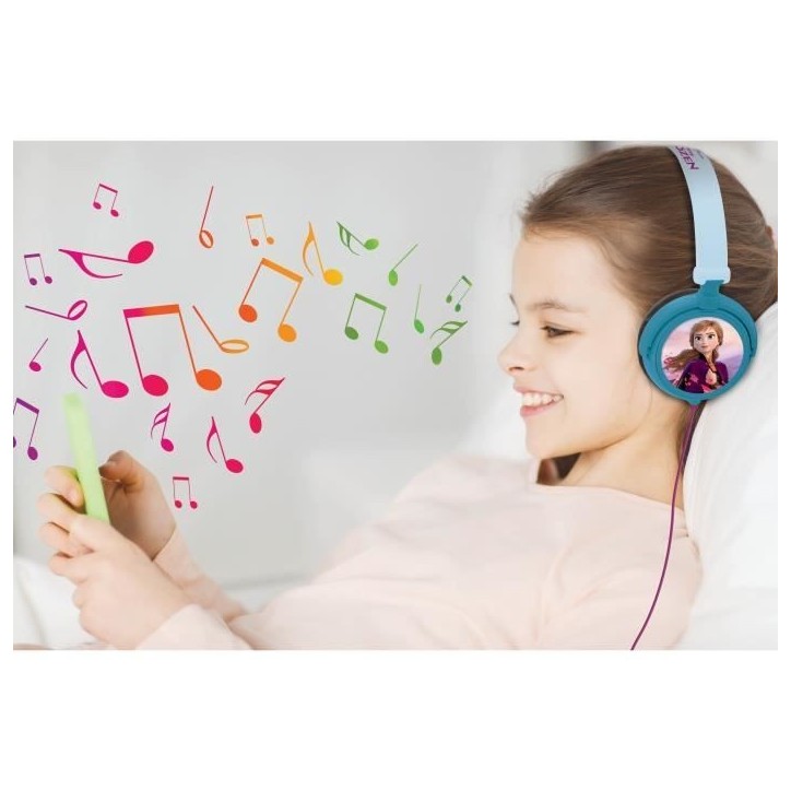 LA REINE DES NEIGES Casque stéréo enfant LEXIBOOK - pliable et ajustable LA REINE DES NEIGES Casque stéréo enfant LEXIBOOK - pliable et ajustable